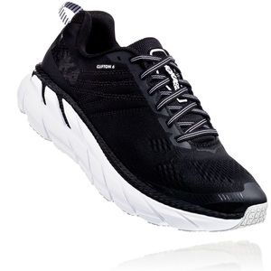 Hoka Clifton 6 Black Sneakers Shoes Running sz 10 D WIDE